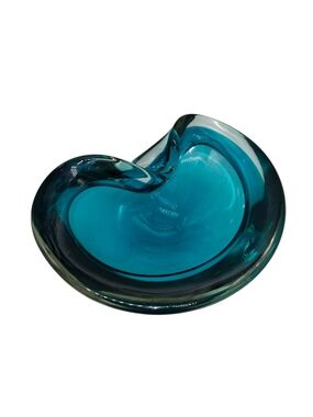 Murano Sommerso oval bowl ashtray